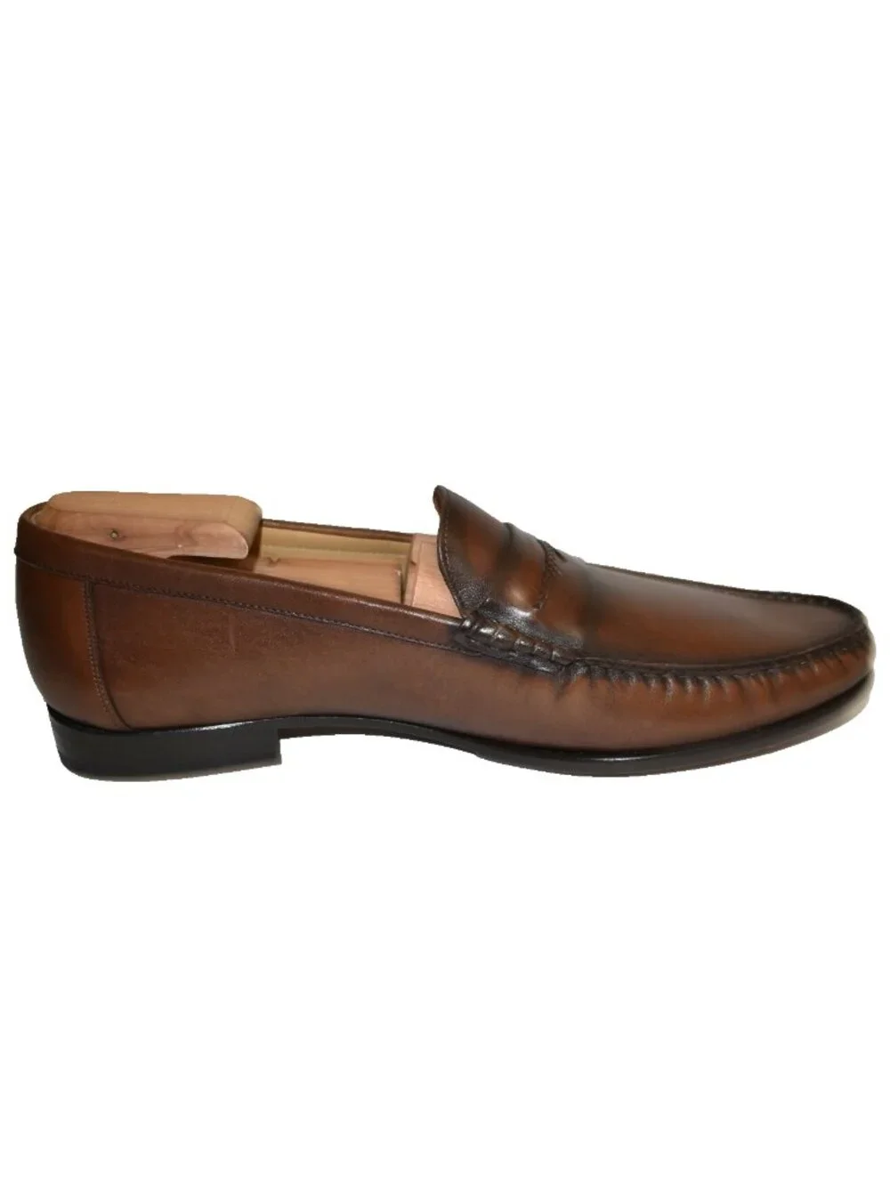 New Mezlan Malaga Penny Loafer Cognac Size 11 M DD36